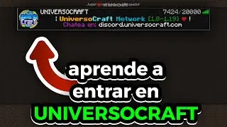 COMO entrar a UNIVERSOCRAFT en minecraft 2026