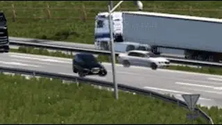 [#0467] BAD Driver | Those WHITE and BLACK cars are FIGHTING for a lane! | ETS2 TruckersMP