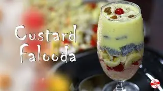 Custard Falooda / Falooda Recipe / Homemade Falooda / Falooda recipe Malayalam