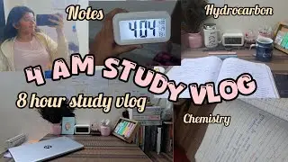 4 AM study vlog 🩷📚|science student|PCM|11 grader|