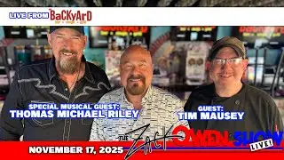 Tim Mauzey and musical guest Thomas Michael Riley