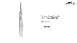Surgical Scalpel Handle No 4 Stainless Steel 0934H 1920x1080