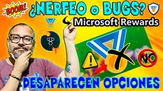 ⚠️ ATENCI&Oacute;N 💀 NERFEO o BUGS en Microsoft Rewards 🏅 DESAPARECEN OPCIONES de GANAR PUNTOS REWARDS 🔥