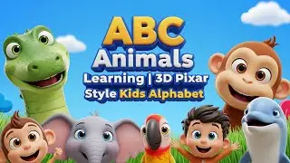 ABC Animals Learning | 3D Pixar Style Kids Alphabet