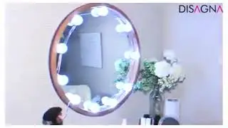 10 LED Vanity Mirror Light USB Makeup Vanity Light Cosmetic Hollywood Bulb Dimmable LED Wall Mirror