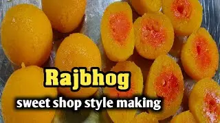 rajbhog | bengali sweet | sweet shop style making | How to make rajbhog | All sweets making |