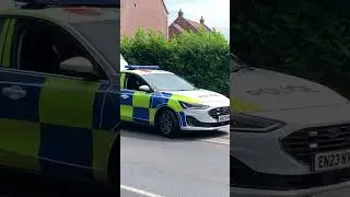 Humberside police Rural Response Team Ford Focus lights demo