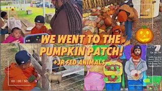 WE WENT TO THE PUMPKIN PATCH! 🎃 + JR FED ANIMALS 🐐
