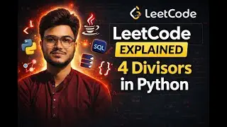 LeetCode Explained 🔥 4 Divisors | Python DSA Trick#python #dsa  #leetcode #codinginterview#algo