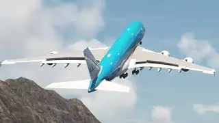 Unbelievable! KLM Airbus A380 Extreme Takeoff from Saba Airport