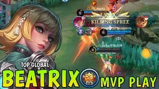 Beatrix Perfect Legendary 100% MVP Plays - Top Global Beatrix Gameplay - MLBB