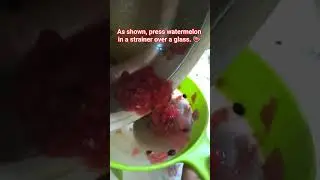 Fresh & Natural 🍉 How to Make Watermelon Juice at Home! 💦 #JuiceTime #HealthyDrinks