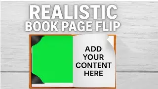 Realistic Book Page Flip Green Screen | Free Editable Transition