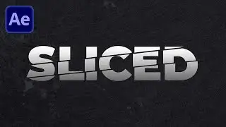 Slice Text Animation in After Effects | Tutorial Deutsch