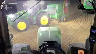 2020 series-7210r with 560m john deere baler gets plugged up