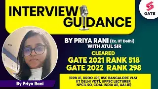 IISc Bangalore : Interview Questions | Interview Guidance by Priya Rani with Atul Sir #gate2024