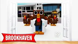 Roblox Brookhaven 🏡RP *ДЕНЬ 3* МЕСТО ОХОТЫ НА ИНДЕЙКУ (Третье место для индейки)