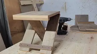 Woodworking Creative diy  a fast folding table and chair easily transported 