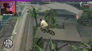 HUGE BUNNY HOPS RUIN IT?! GTA SA CHAOS MOD #chaosmod #twitch #chat #effect #gta #gtasa #bike #pc
