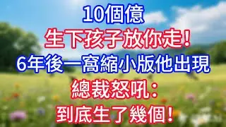 10個億，生下孩子放你走！6年後一窩縮小版他出現，總裁怒吼：到底生了幾個！