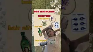 my haircare routine before hairwash. #youtubeshorts #youtube #haircareroutine  #shorts #haircare
