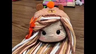 muñeca  capibara en español  1 amigurumi