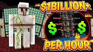 SECRET IG FARM SETUP MAKES *BILLIONS* AN HOUR! | Minecraft Skyblock | PvPWars Fire [2]