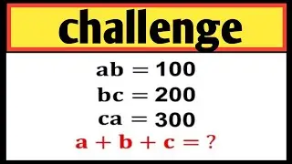 Find the value of a+b+c| Nice algebra math simplification|Challenge can you solve it 