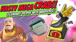 Legendary Trophy With Warriors - Boom Beach Hasty Mega Crab