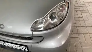 Smart ForTwo 451 installing new front marker Led light замена габаритных лампочек на ЛЭД Philips