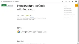 Infrastructure as Code with Terraform GSP750