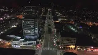 City Night Lights and Empty Streets 5 || Free Drone Footage || 📍 Burbank, Los Angeles, California