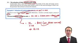 CIMA F3 Valuation of debt