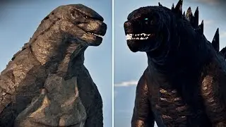 Godzilla 2014 Meets Old Godzilla 2019 | Kaiju Universe