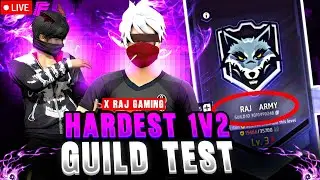 GUILD TEST REACTION 😱 | FF LIVE 1v2 | FOR XRG GUILD | Free Fire #fflive #freefire #liveguildtest