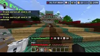 ✅ MineCraft Bed Wars + Survival Games  With My 8 Year Old Son - The Hive Server