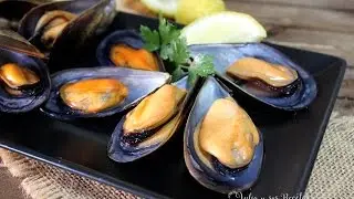 Cómo hacer mejillones al vapor. EN 5 MINUTOS LISTOS!!