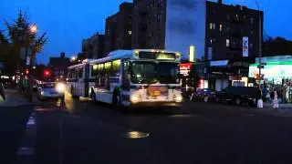 MTA New York City Bus: New Flyer D60HF Artic #5322 & #1024 Bx39 @ White Plains Rd & Cross Bx Expwy!