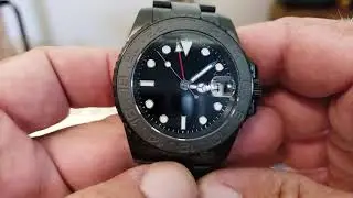 Unboxing PARNIS GMT Blackout