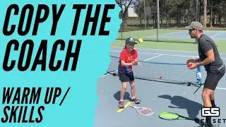TENNIS WARM UP GAMES - Copy the coach
