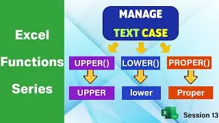 Excel Text Casing | LOWER | UPPER | PROPER #excelformula #education #growth #exceltips #excel #viral