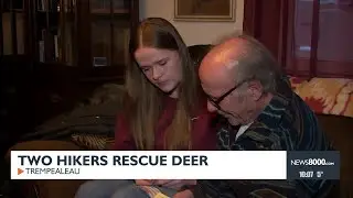 Two Jackson County hikers rescue deer out on ice