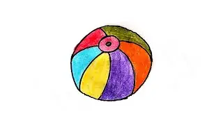 Ball Drawing Easy || How to Draw a Ball step by step || Simple Ball Drawing Colouring