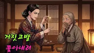 그녀는 시어머니를 집에서 쫓아낼 구실을 만들기 위해 시어머니가 금팔찌를 훔쳤다고 거짓으로 고발했다.| 민담 | 전설 | 설화 | 옛날이야기
