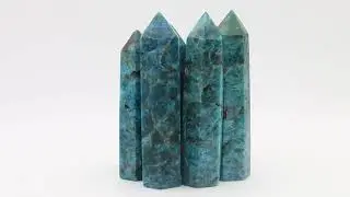 Apatite Point Natural Apatite Tower Blue Apatite Point Obelisk Healing Crystal
