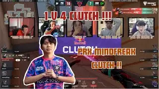 CLUTCH!!! STREAMER REACT TO PRX MINDFREAK 1 V4 CLUTCH !!! #vcthighlights