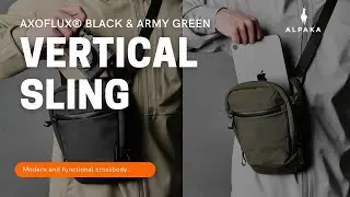 ALPAKA Vertical Sling Axoflux&reg; Black & Army Green