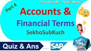 Accounts and Financial Terms Part 4 Related to CIP