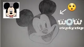How to draw Mickey mouse step by step for beginners. #seo #artist #beginner #stepbystep #howtodraw.