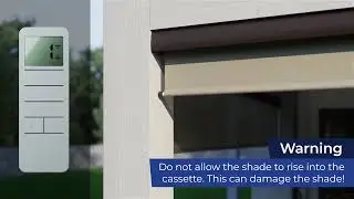 How to Program the Remote for Lifestyle Outdoor Motorized Shades